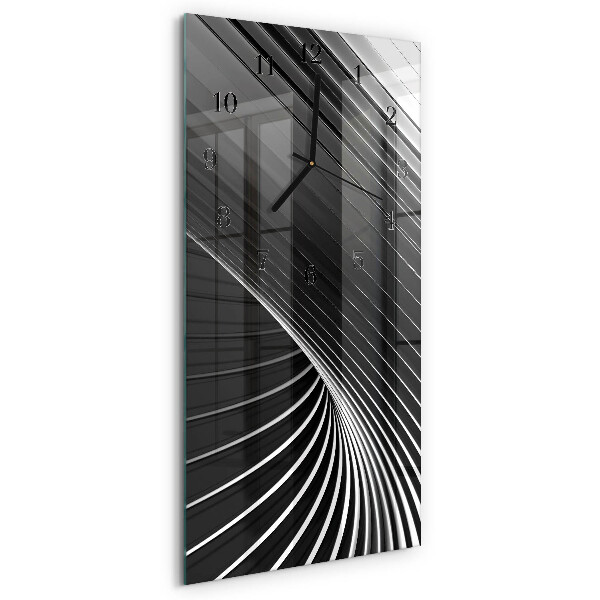 Ceas perete din sticlă dreptunghiular Abstracție
