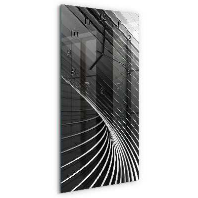 Ceas perete din sticlă dreptunghiular Abstracție
