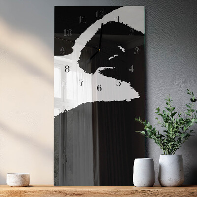 Ceas perete din sticlă dreptunghiular Abstracție