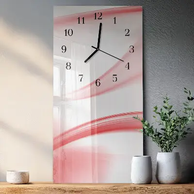Ceas perete din sticlă dreptunghiular Artă abstractă
