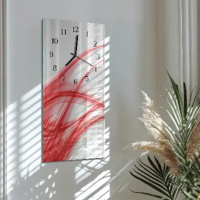 Ceas perete din sticlă dreptunghiular Artă abstractă