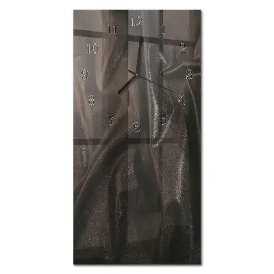 Ceas perete din sticlă dreptunghiular Linii abstracte
