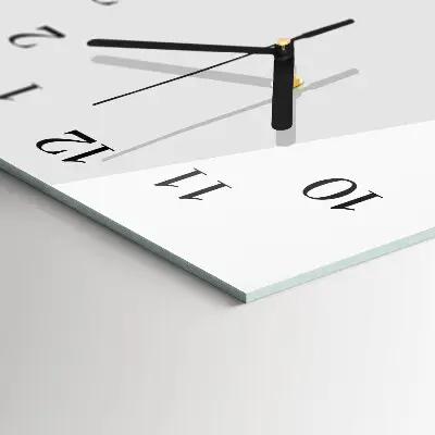 Ceas perete din sticlă dreptunghiular Linii abstracte