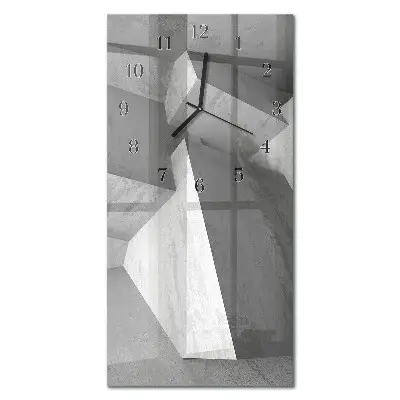 Ceas perete din sticlă dreptunghiular Artă abstractă