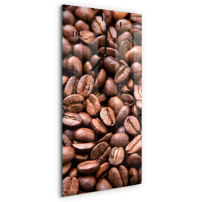 Ceas perete din sticlă dreptunghiular boabe de cafeină