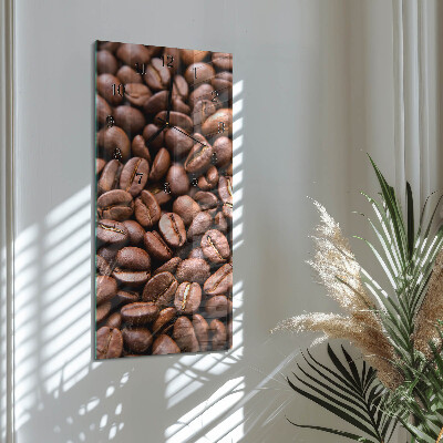 Ceas perete din sticlă dreptunghiular boabe de cafeină