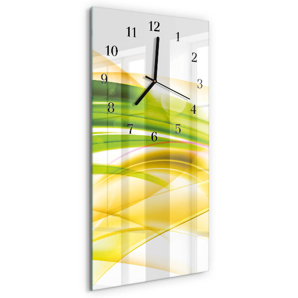 Ceas perete din sticlă dreptunghiular Abstracție