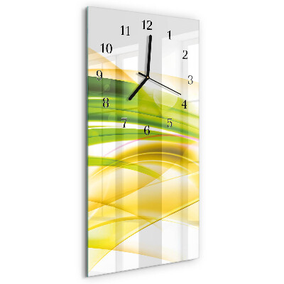 Ceas perete din sticlă dreptunghiular Abstracție