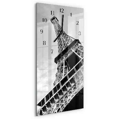 Ceas perete din sticlă dreptunghiular Turnul Eiffel