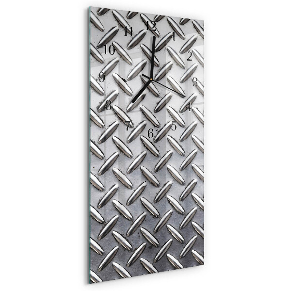 Ceas perete din sticlă dreptunghiular Tablă metalică