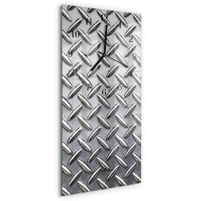 Ceas perete din sticlă dreptunghiular Tablă metalică