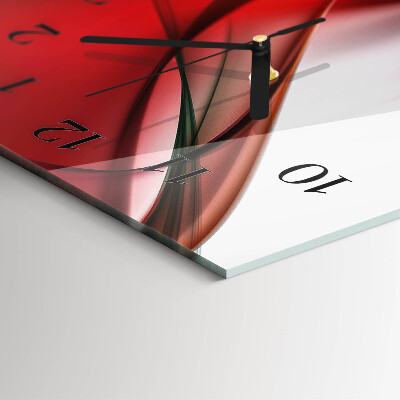 Ceas perete din sticlă dreptunghiular Abstracție