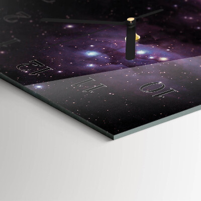 Ceas perete din sticlă dreptunghiular Cosmos