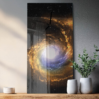 Ceas perete din sticlă dreptunghiular Cosmos