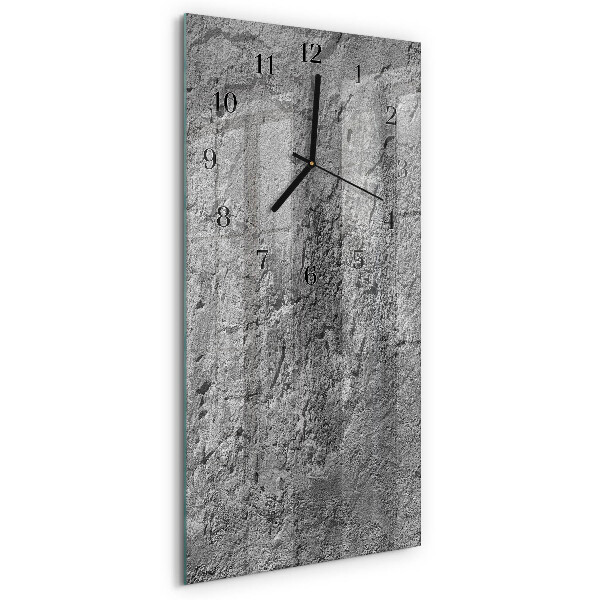 Ceas perete din sticlă dreptunghiular Zid de beton