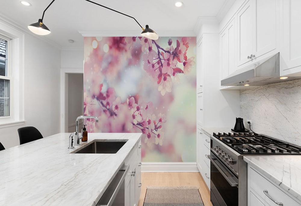 Peretele din bucătărie fără renovare